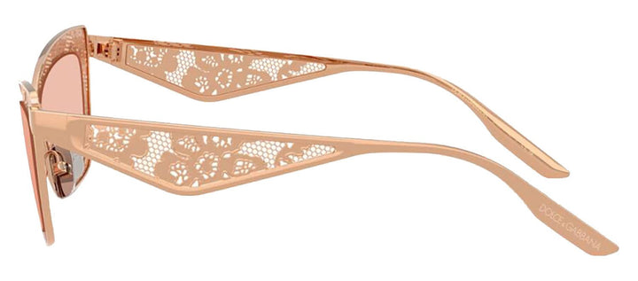 DOLCE & GABBANASunglasses - DOLCE & GABBANA DG 2311 129884 Cat Eye Rose Gold Steel Sunglasses with Dark Pink Lens - DG_2311_129884_51mm - Ask Me Wear