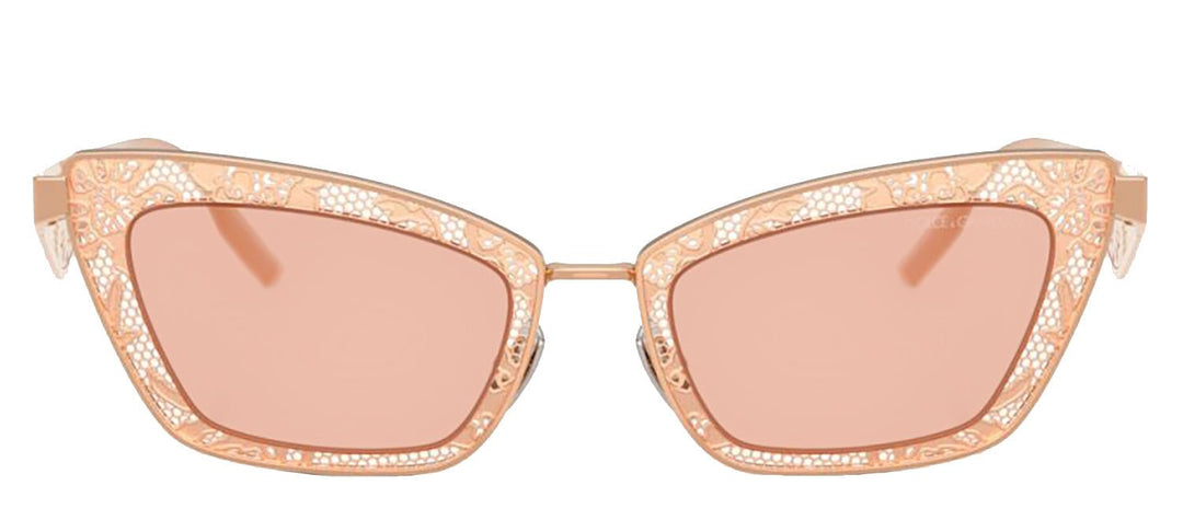 DOLCE & GABBANASunglasses - DOLCE & GABBANA DG 2311 129884 Cat Eye Rose Gold Steel Sunglasses with Dark Pink Lens - DG_2311_129884_51mm - Ask Me Wear