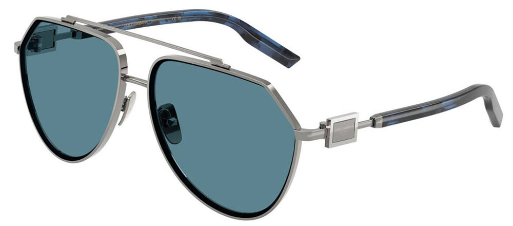 DOLCE & GABBANASunglasses - DOLCE & GABBANA DG 2315 04/80 Pilot Gunmetal Metal Sunglasses with Grey Lens - DG_2315_04/80_62mm - Ask Me Wear