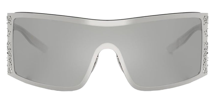 DOLCE & GABBANASunglasses - DOLCE & GABBANA DG 2317 05/8V Rectangle Silver Metal Sunglasses with Clear Mirror Silver Lens - DG_2317_05/8V_38mm - Ask Me Wear