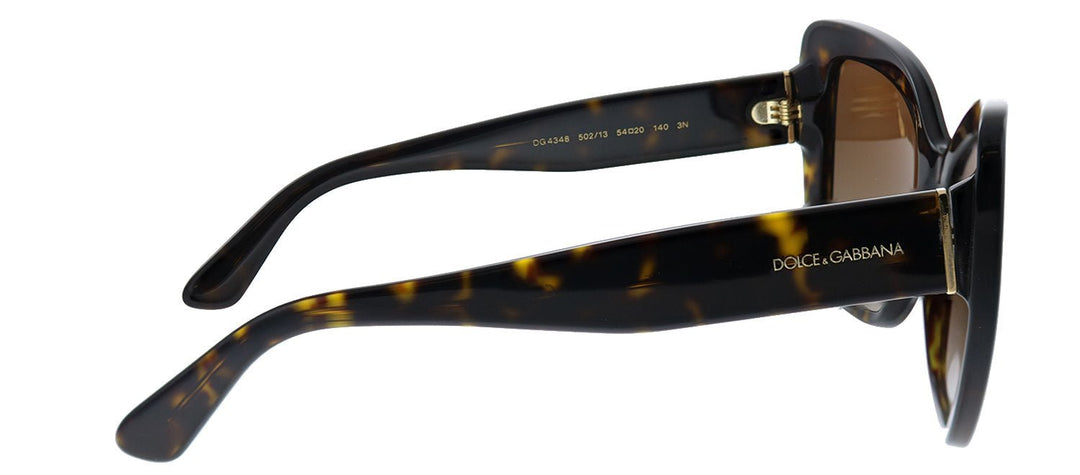 Dolce & GabbanaSunglasses - Dolce & Gabbana DG 4348 502/13 Butterfly Plastic Havana Sunglasses with Brown Gradient Lens - DG_4348_502/13 - Ask Me Wear