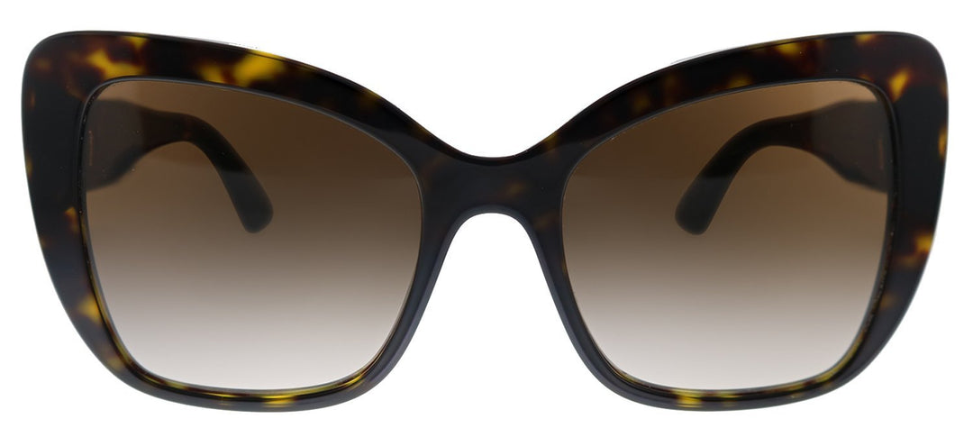 Dolce & GabbanaSunglasses - Dolce & Gabbana DG 4348 502/13 Butterfly Plastic Havana Sunglasses with Brown Gradient Lens - DG_4348_502/13 - Ask Me Wear