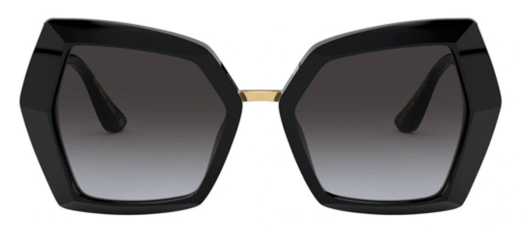 DOLCE & GABBANASunglasses - DOLCE & GABBANA DG 4377 501/8G Butterfly Black Acetate Sunglasses with Light Grey Gradient Black Lens - DG_4377_501/8G_54mm - Ask Me Wear