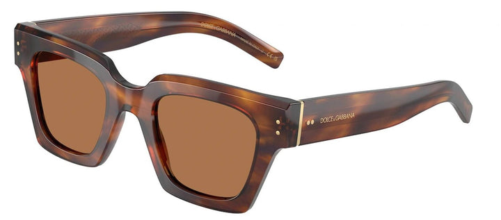 DOLCE & GABBANASunglasses - DOLCE & GABBANA DG 4413 306373 Square Vintage Havana Acetate Sunglasses with Bronze Lens - DG_4413_306373_48mm - Ask Me Wear