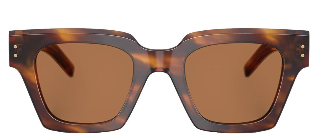 DOLCE & GABBANASunglasses - DOLCE & GABBANA DG 4413 306373 Square Vintage Havana Acetate Sunglasses with Bronze Lens - DG_4413_306373_48mm - Ask Me Wear