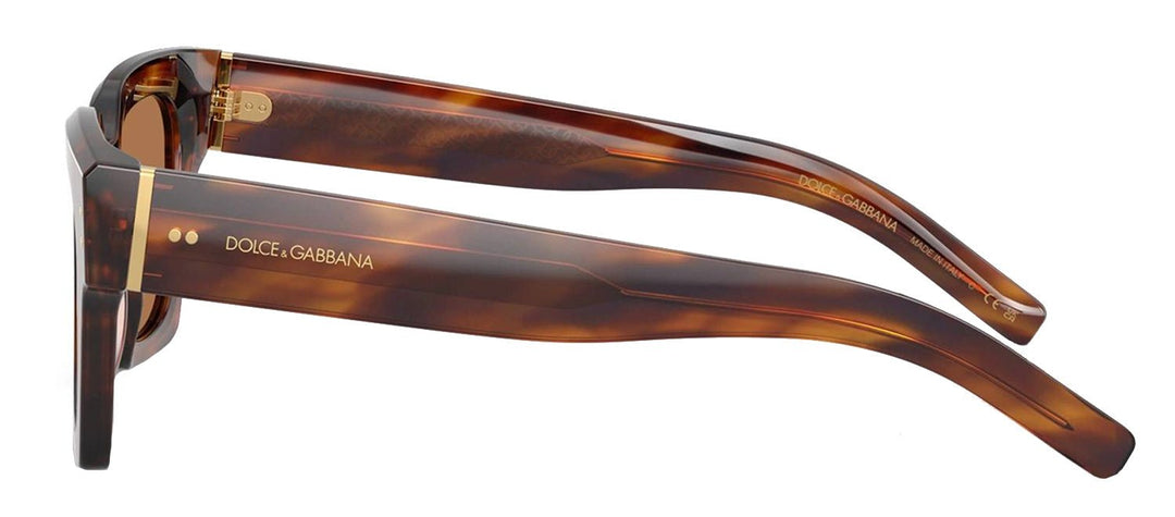 DOLCE & GABBANASunglasses - DOLCE & GABBANA DG 4413 306373 Square Vintage Havana Acetate Sunglasses with Bronze Lens - DG_4413_306373_48mm - Ask Me Wear