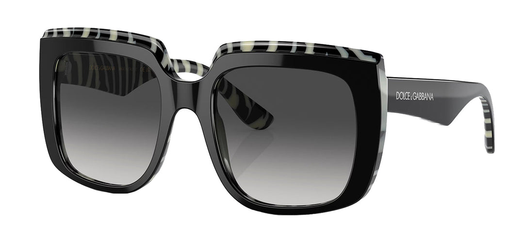 Dolce & GabbanaSunglasses - Dolce & Gabbana DG 4414 33728G Square Plastic Black Sunglasses with Grey Gradient Lens - DG_4414_33728G_54mm - Ask Me Wear