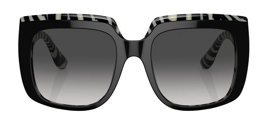 Dolce & GabbanaSunglasses - Dolce & Gabbana DG 4414 33728G Square Plastic Black Sunglasses with Grey Gradient Lens - DG_4414_33728G_54mm - Ask Me Wear