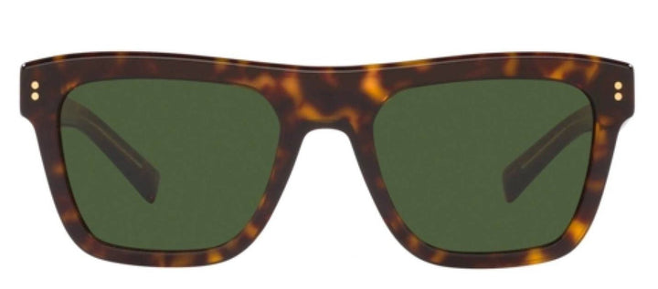 DOLCE & GABBANASunglasses - DOLCE & GABBANA DG 4420 502/71 Square Havana Acetate Sunglasses with Dark Green Lens - DG_4420_502/71_52mm - Ask Me Wear