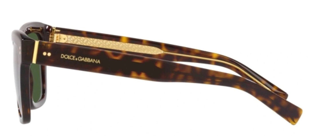 DOLCE & GABBANASunglasses - DOLCE & GABBANA DG 4420 502/71 Square Havana Acetate Sunglasses with Dark Green Lens - DG_4420_502/71_52mm - Ask Me Wear