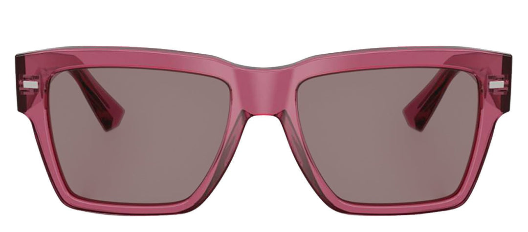 DOLCE & GABBANASunglasses - DOLCE & GABBANA DG 4431 32117N Square Transparent Bordeaux Acetate Sunglasses with Dark Purple Lens - DG_4431_32117N_55mm - Ask Me Wear