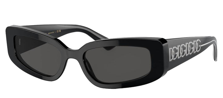 DOLCE & GABBANASunglasses - DOLCE & GABBANA DG 4445 501/87 Cat Eye Black Acetate Sunglasses with Dark Grey Lens - DG_4445_501/87_54mm - Ask Me Wear