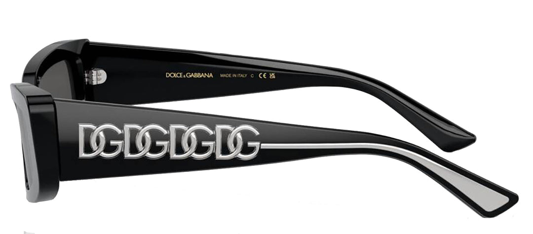 DOLCE & GABBANASunglasses - DOLCE & GABBANA DG 4445 501/87 Cat Eye Black Acetate Sunglasses with Dark Grey Lens - DG_4445_501/87_54mm - Ask Me Wear