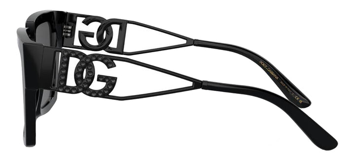 DOLCE & GABBANASunglasses - DOLCE & GABBANA DG 4446B 501/6G Square Black Acetate Sunglasses with Grey Mirror Black Lens - DG_4446B_501/6G_53mm - Ask Me Wear