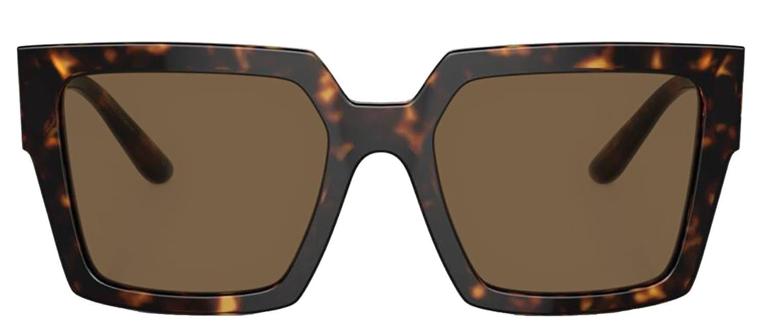 DOLCE & GABBANASunglasses - DOLCE & GABBANA DG 4446B 502/73 Square Havana Acetate Sunglasses with Dark Brown Lens - DG_4446B_502/73_53mm - Ask Me Wear