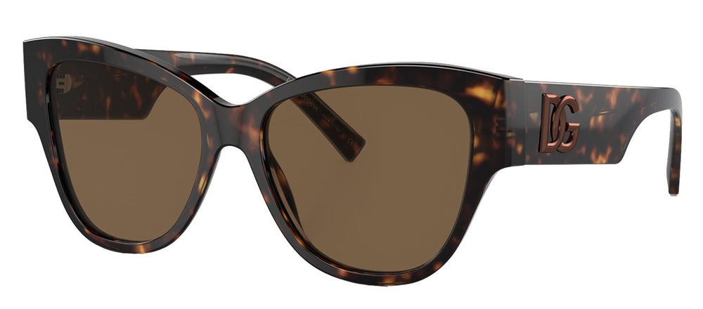 Dolce & GabbanaSunglasses - Dolce & Gabbana DG 4449 502/73 Butterfly Acetate Havana Sunglasses with Dark Brown Lens - DG_4449_502/73_54mm - Ask Me Wear