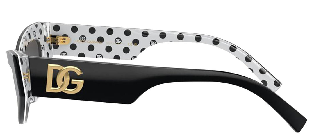 DOLCE & GABBANASunglasses - DOLCE & GABBANA DG 4450 331687 Cat Eye Acetate Sunglasses with Dark Grey Lens - DG_4450_331687_52mm - Ask Me Wear