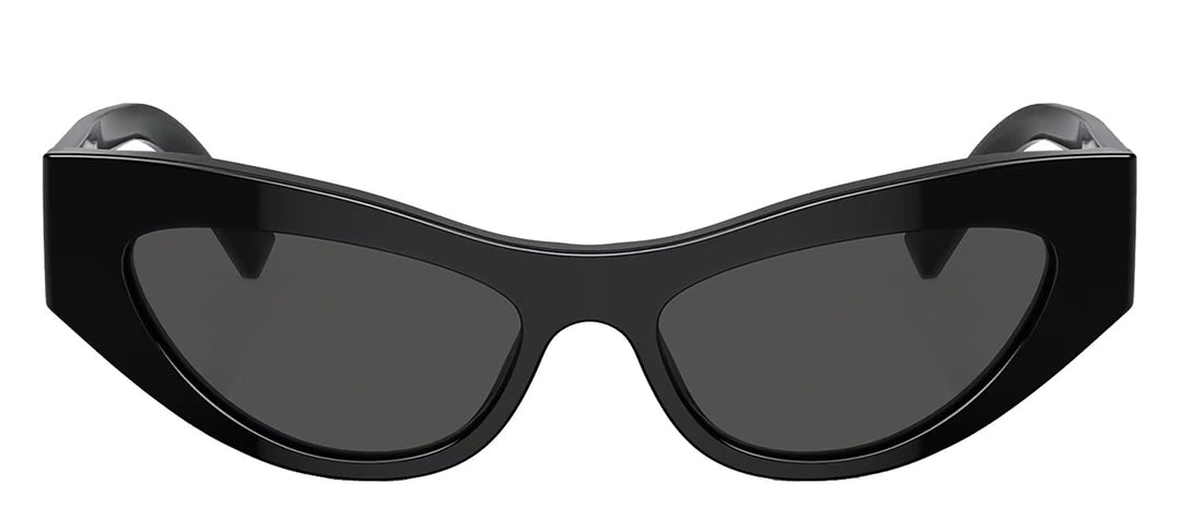 Dolce & GabbanaSunglasses - Dolce & Gabbana DG 4450 501/87 Cat - Eye Plastic Black Sunglasses with Grey Lens - DG_4450_501/87_52mm - Ask Me Wear