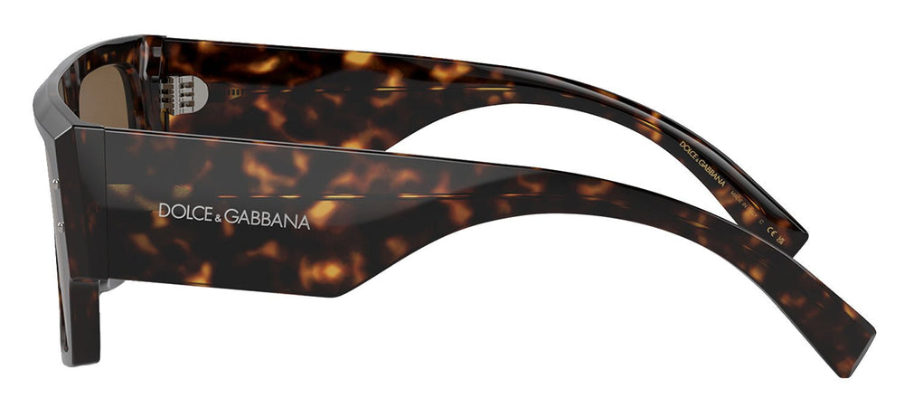Dolce & GabbanaSunglasses - Dolce & Gabbana DG 4459 502/73 Square Plastic Dark Havana Sunglasses with Dark Brown Lens - DG_4459_502/73_56mm - Ask Me Wear