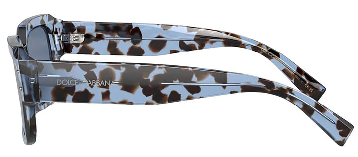 DOLCE & GABBANASunglasses - DOLCE & GABBANA DG 4460 339280 Square Havana Blue Acetate Sunglasses with Dark Blue Lens - DG_4460_339280_56mm - Ask Me Wear
