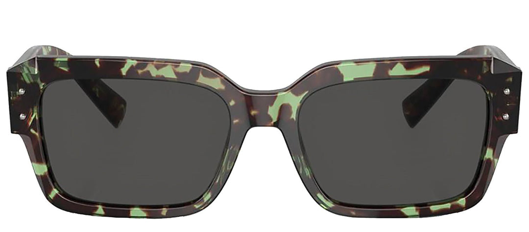 DOLCE & GABBANASunglasses - DOLCE & GABBANA DG 4460 343287 Square Havana Green Acetate Sunglasses with Dark Grey Lens - DG_4460_343287_56mm - Ask Me Wear