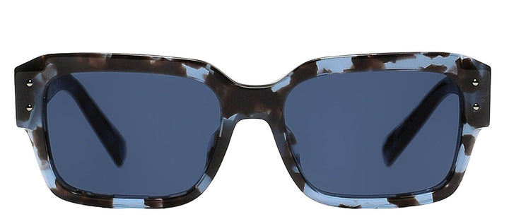 DOLCE & GABBANASunglasses - DOLCE & GABBANA DG 4460F 339280 Square Havana Blue Acetate Sunglasses with Dark Blue Lens - DG_4460F_339280_56mm - Ask Me Wear