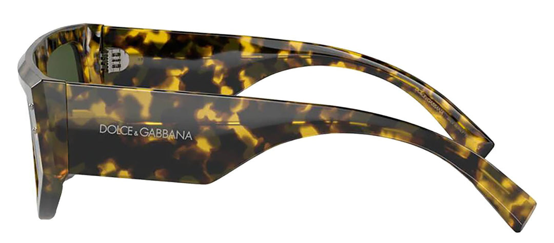 DOLCE & GABBANA Sample Sale DOLCE & GABBANA DG 4461 343371 Rectangle Havana Yellow Acetate Sunglasses with Dark Green Lens - Apparel & Accessories > Clothing Accessories > Sunglasses Sunglasses | Designer outlet
