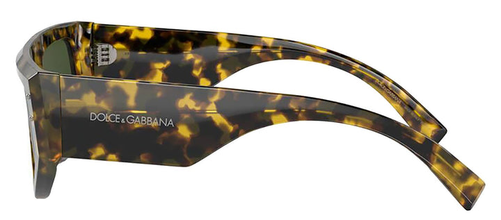 DOLCE & GABBANA Sample Sale DOLCE & GABBANA DG 4461 343371 Rectangle Havana Yellow Acetate Sunglasses with Dark Green Lens - Apparel & Accessories > Clothing Accessories > Sunglasses Sunglasses | Designer outlet
