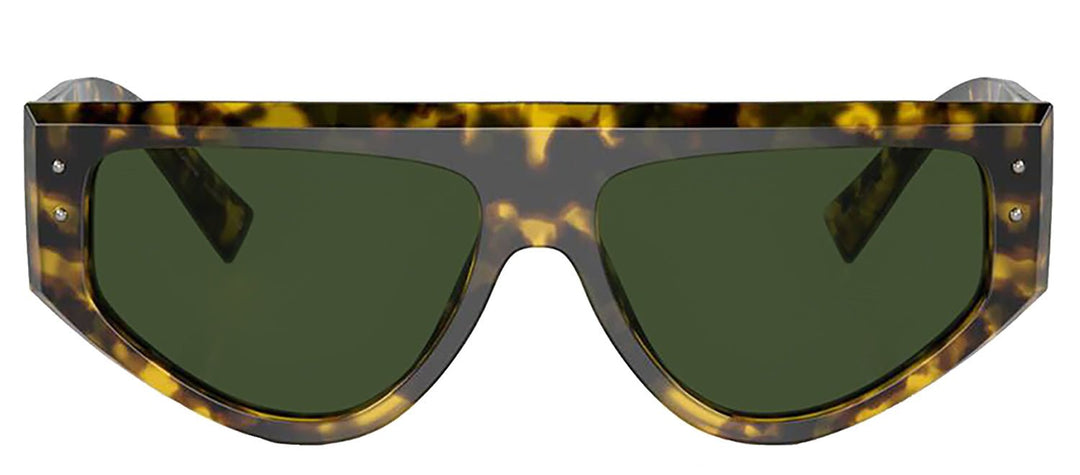 DOLCE & GABBANA Sample Sale DOLCE & GABBANA DG 4461 343371 Rectangle Havana Yellow Acetate Sunglasses with Dark Green Lens - Apparel & Accessories > Clothing Accessories > Sunglasses Sunglasses | Designer outlet