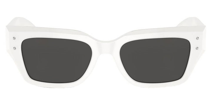 DOLCE & GABBANASunglasses - DOLCE & GABBANA DG 4462F 331287 Cat Eye White Acetate Sunglasses with Dark Grey Lens - DG_4462F_331287_52mm - Ask Me Wear