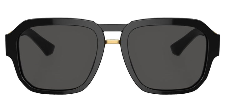 DOLCE & GABBANASunglasses - DOLCE & GABBANA DG 4464 501/87 Pilot Black Acetate Sunglasses with Dark Grey Lens - DG_4464_501/87_56mm - Ask Me Wear