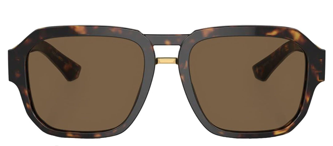 DOLCE & GABBANASunglasses - DOLCE & GABBANA DG 4464 502/73 Pilot Havana Acetate Sunglasses with Dark Brown Lens - DG_4464_502/73_56mm - Ask Me Wear