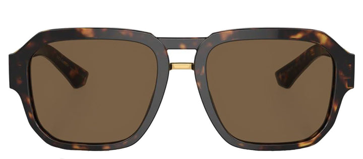 DOLCE & GABBANASunglasses - DOLCE & GABBANA DG 4464 502/73 Pilot Havana Acetate Sunglasses with Dark Brown Lens - DG_4464_502/73_56mm - Ask Me Wear