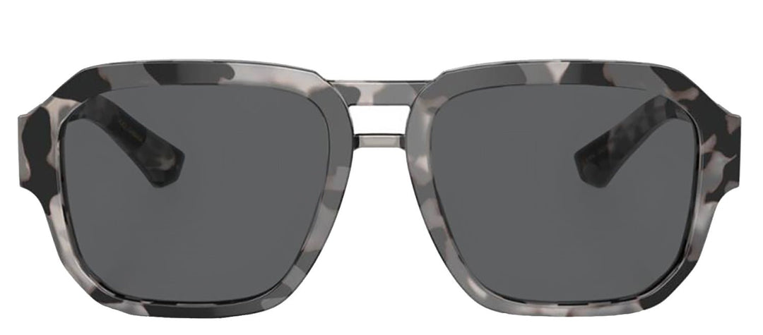 DOLCE & GABBANASunglasses - DOLCE & GABBANA DG 4464F 343587 Pilot Havana Grey Acetate Sunglasses with Dark Grey Lens - DG_4464F_343587_56mm - Ask Me Wear