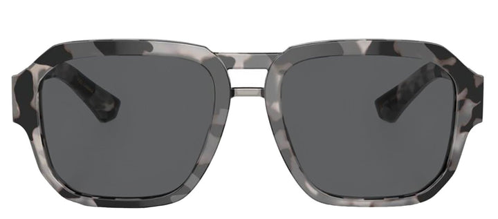 DOLCE & GABBANASunglasses - DOLCE & GABBANA DG 4464F 343587 Pilot Havana Grey Acetate Sunglasses with Dark Grey Lens - DG_4464F_343587_56mm - Ask Me Wear