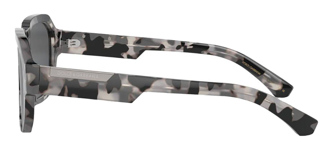 DOLCE & GABBANASunglasses - DOLCE & GABBANA DG 4464F 343587 Pilot Havana Grey Acetate Sunglasses with Dark Grey Lens - DG_4464F_343587_56mm - Ask Me Wear