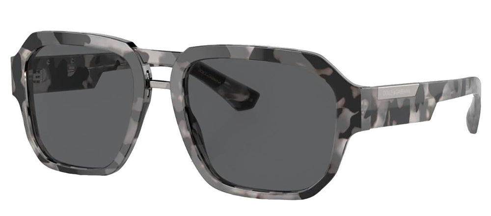 DOLCE & GABBANASunglasses - DOLCE & GABBANA DG 4464F 343587 Pilot Havana Grey Acetate Sunglasses with Dark Grey Lens - DG_4464F_343587_56mm - Ask Me Wear