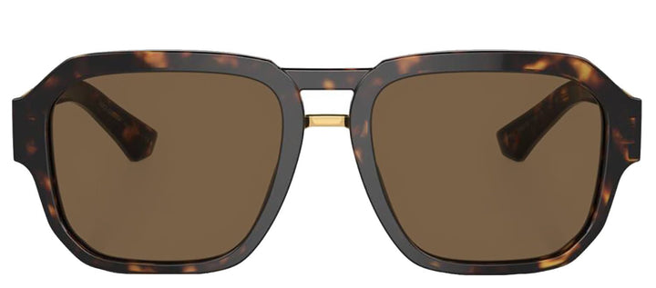 DOLCE & GABBANASunglasses - DOLCE & GABBANA DG 4464F 502/73 Pilot Havana Acetate Sunglasses with Dark Brown Lens - DG_4464F_502/73_56mm - Ask Me Wear