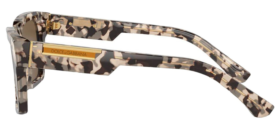 DOLCE & GABBANASunglasses - DOLCE & GABBANA DG 4465 343473 Pilot Havana Beige Acetate Sunglasses with Dark Brown Lens - DG_4465_343473_55mm - Ask Me Wear