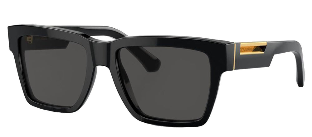 DOLCE & GABBANASunglasses - DOLCE & GABBANA DG 4465 501/87 Pilot Black Acetate Sunglasses with Dark Grey Lens - DG_4465_501/87_55mm - Ask Me Wear