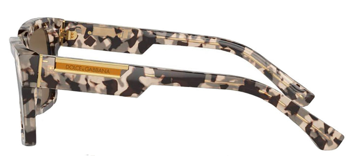 DOLCE & GABBANASunglasses - DOLCE & GABBANA DG 4465F 343473 Pilot Havana Beige Acetate Sunglasses with Dark Brown Lens - DG_4465F_343473_55mm - Ask Me Wear