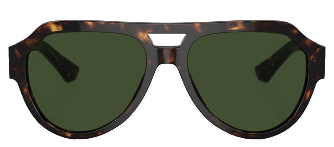 DOLCE & GABBANA Sample Sale DOLCE & GABBANA DG 4466F 502/71 Square Havana Acetate Sunglasses with Dark Green Lens - Apparel & Accessories > Clothing Accessories > Sunglasses Sunglasses | Designer outlet