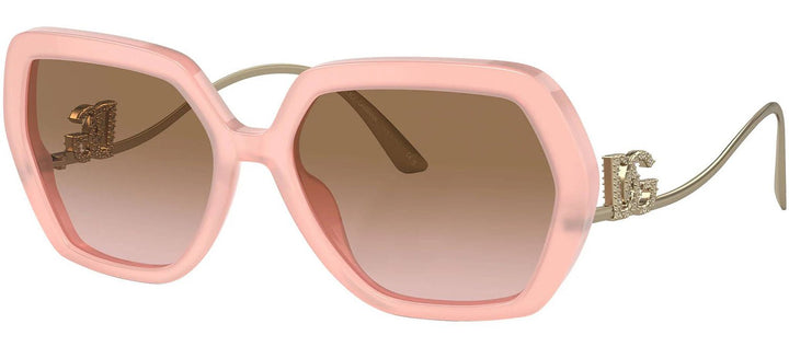 DOLCE & GABBANASunglasses - DOLCE & GABBANA DG 4468BF 343611 Irregular Opal Rose Acetate Sunglasses with Pink Gradient Grey Lens - DG_4468BF_343611_58mm - Ask Me Wear