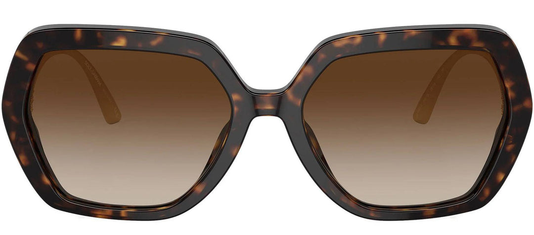 DOLCE & GABBANASunglasses - DOLCE & GABBANA DG 4468BF 502/13 Irregular Havana Acetate Sunglasses with Gradient Brown Lens - DG_4468BF_502/13_58mm - Ask Me Wear