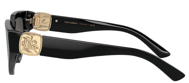 DOLCE & GABBANASunglasses - DOLCE & GABBANA DG 4469 501/87 Butterfly Black Acetate Sunglasses with Dark Grey Lens - DG_4469_501/87_59mm - Ask Me Wear
