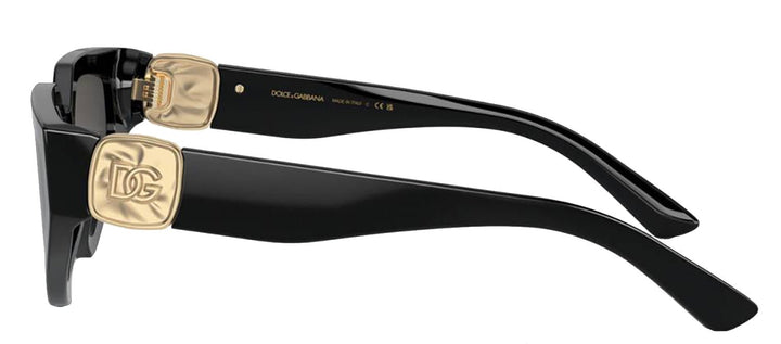 DOLCE & GABBANASunglasses - DOLCE & GABBANA DG 4469F 501/87 Butterfly Black Acetate Sunglasses with Dark Grey Lens - DG_4469F_501/87_59mm - Ask Me Wear