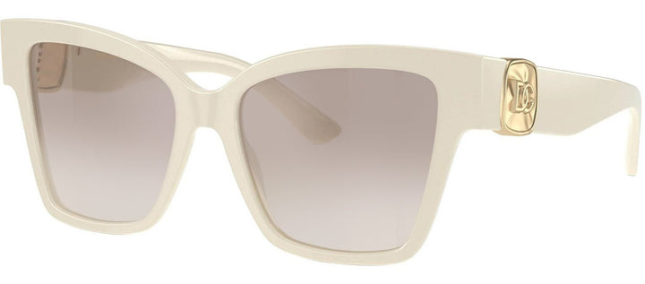 DOLCE & GABBANASunglasses - DOLCE & GABBANA DG 4470 331294 Square Cream Acetate Sunglasses with Clear Gradient Brown Mirror Silver Lens - DG_4470_331294_54mm - Ask Me Wear