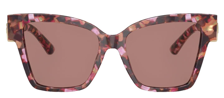 DOLCE & GABBANA Sample Sale DOLCE & GABBANA DG 4470F 344073 Square Havana Pink Pearl Acetate Sunglasses with Light Brown Lens - Apparel & Accessories > Clothing Accessories > Sunglasses Sunglasses | Designer outlet