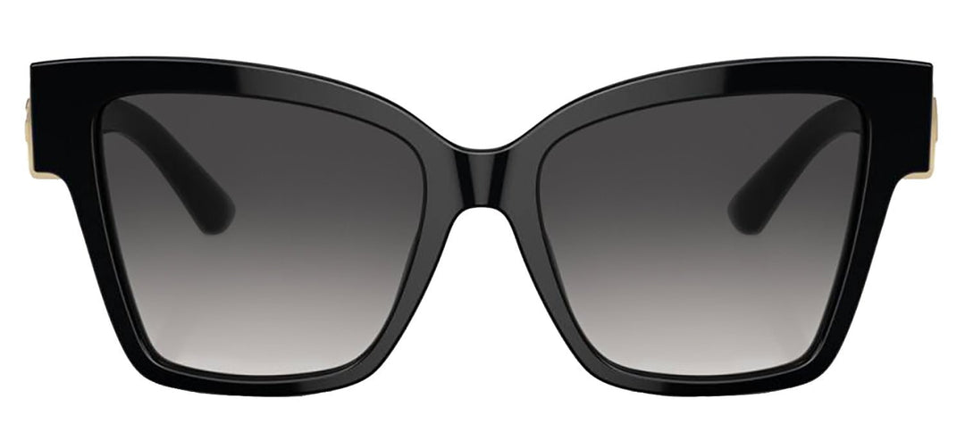 DOLCE & GABBANA Sample Sale DOLCE & GABBANA DG 4470F 501/8G Square Black Acetate Sunglasses with Dark Grey Lens - Sunglasses | Designer outlet