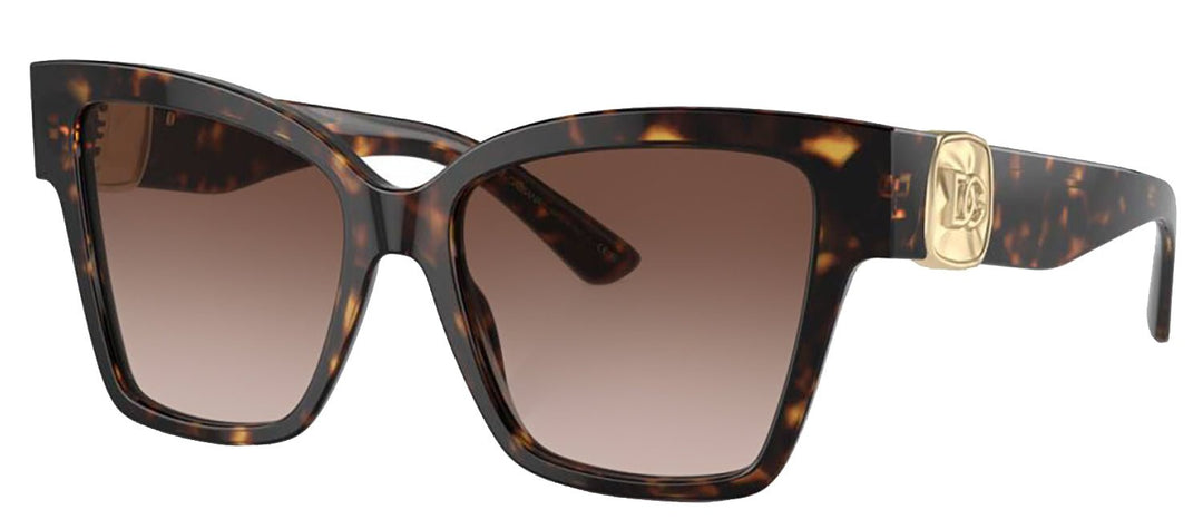 DOLCE & GABBANA Sample Sale DOLCE & GABBANA DG 4470F 502/13 Square Havana Acetate Sunglasses with Brown Gradient Lens - Apparel & Accessories > Clothing Accessories > Sunglasses Sunglasses | Designer outlet